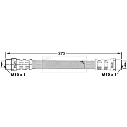 Brzdová hadica BORG & BECK BBH7306