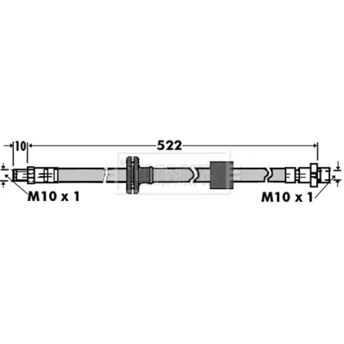 Brzdová hadica BORG & BECK BBH7397 - obr. 1