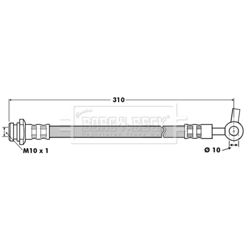 Brzdová hadica BORG & BECK BBH7508