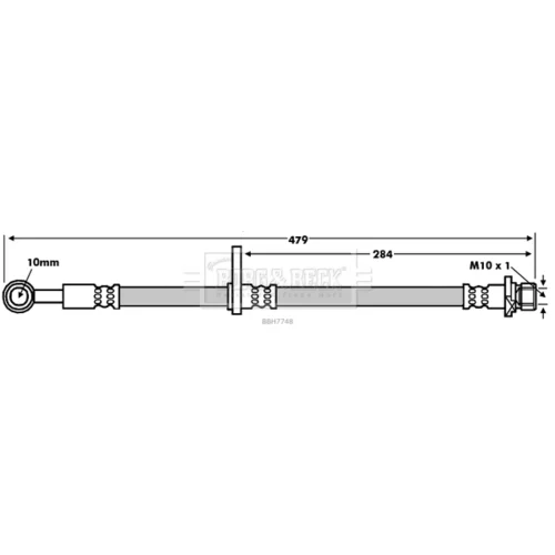 Brzdová hadica BORG & BECK BBH7748