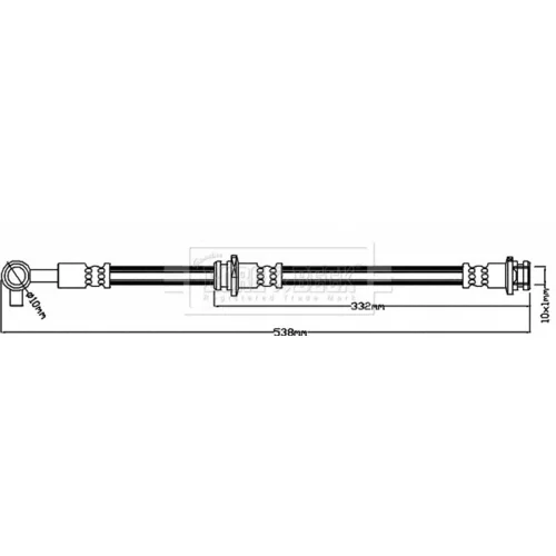 Brzdová hadica BORG & BECK BBH8232