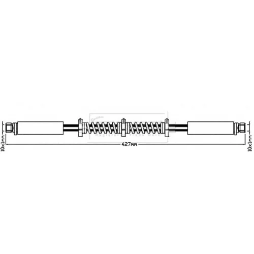 Brzdová hadica BORG & BECK BBH8525