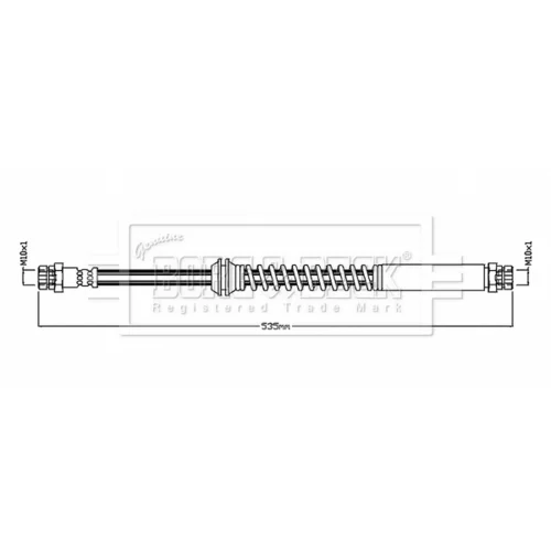 Brzdová hadica BORG & BECK BBH8861