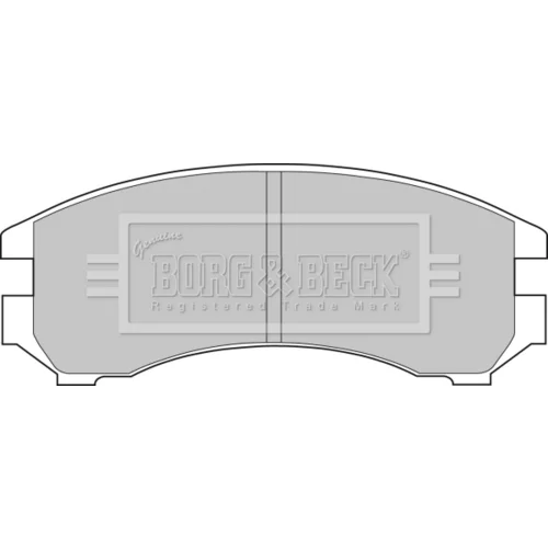 Sada brzdových platničiek kotúčovej brzdy BORG & BECK BBP1051