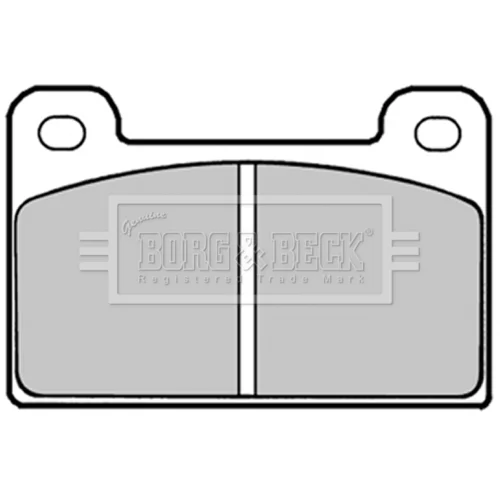 Sada brzdových platničiek kotúčovej brzdy BORG & BECK BBP1292