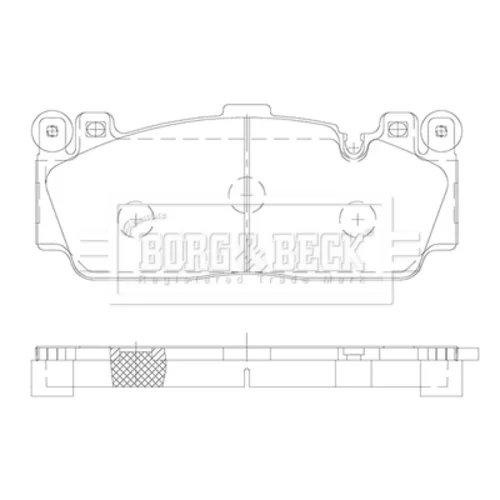 Sada brzdových platničiek kotúčovej brzdy BORG & BECK BBP2473
