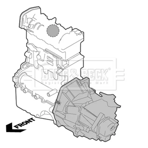 Uloženie motora BORG & BECK BEM4006 - obr. 1