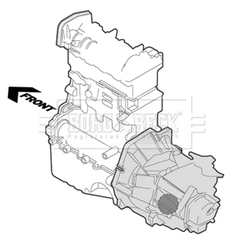 Uloženie motora BORG & BECK BEM4384 - obr. 1