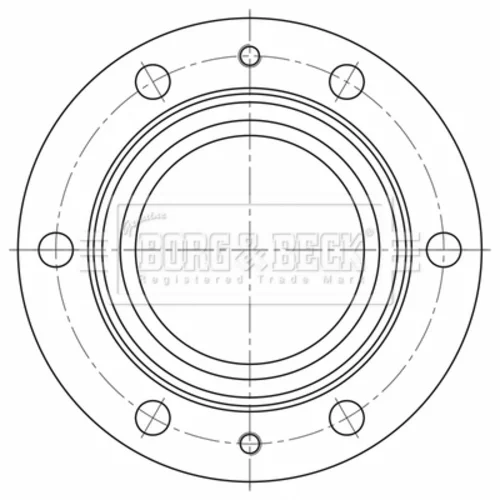 Brzdový kotúč BORG & BECK BBD32633