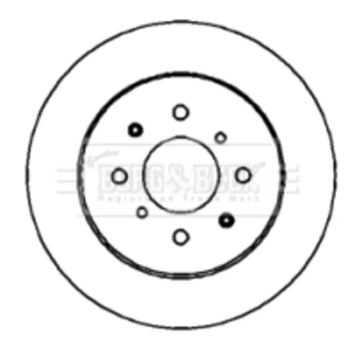 Brzdový kotúč BORG & BECK BBD4402