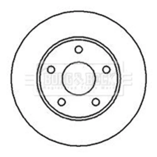 Brzdový kotúč BORG & BECK BBD4646