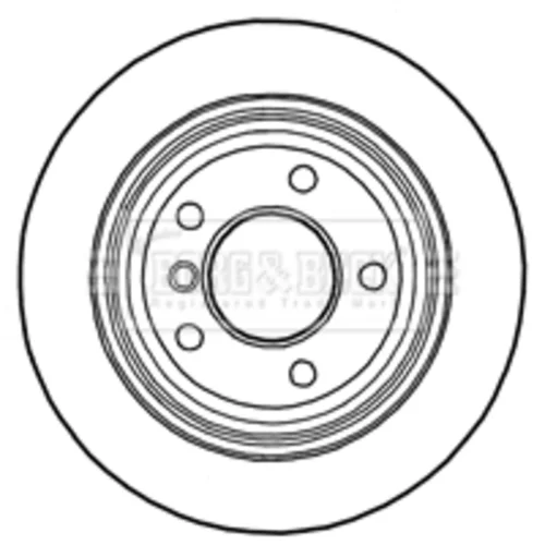 Brzdový kotúč BORG & BECK BBD4811 - obr. 1