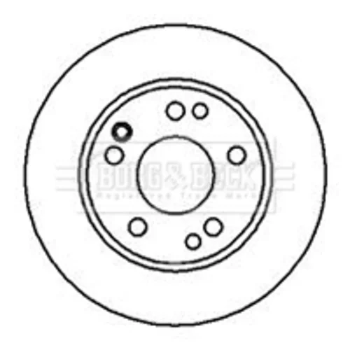 Brzdový kotúč BORG & BECK BBD4826 - obr. 1