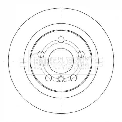 Brzdový kotúč BORG & BECK BBD5390