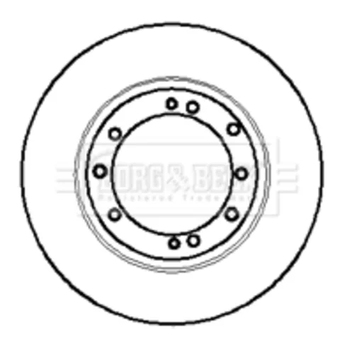 Brzdový kotúč BORG & BECK BBD5854S