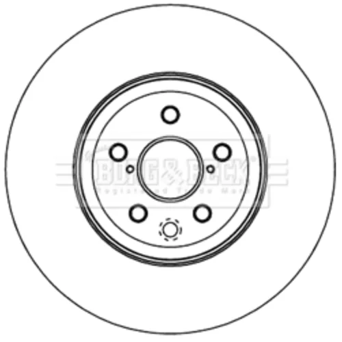 Brzdový kotúč BORG & BECK BBD5973S
