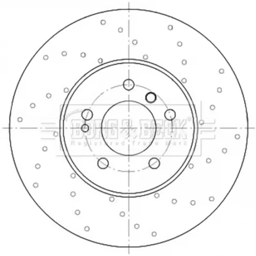 Brzdový kotúč BORG & BECK BBD6078S
