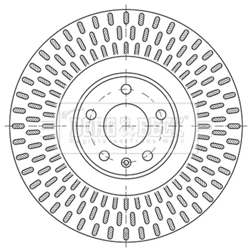 Brzdový kotúč BORG & BECK BBD6123S