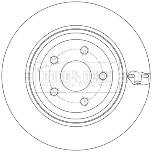 Brzdový kotúč BORG & BECK BBD6140S - obr. 1