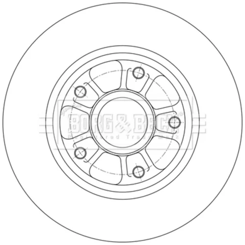 Brzdový kotúč BORG & BECK BBD6150S - obr. 1