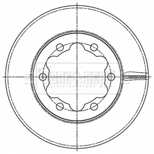 Brzdový kotúč BORG & BECK BBD6189S