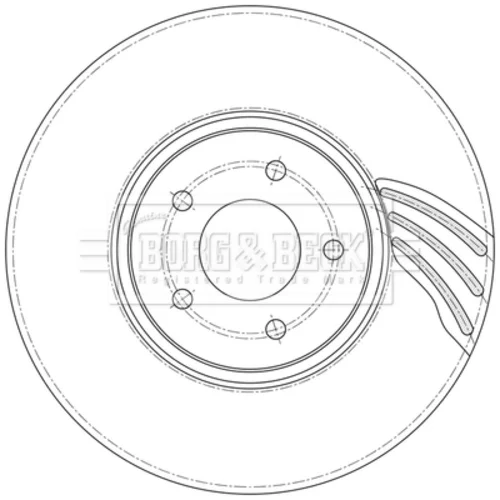 Brzdový kotúč BORG & BECK BBD6196S - obr. 1
