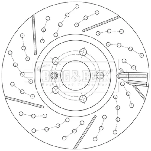 Brzdový kotúč BORG & BECK BBD6232S - obr. 1