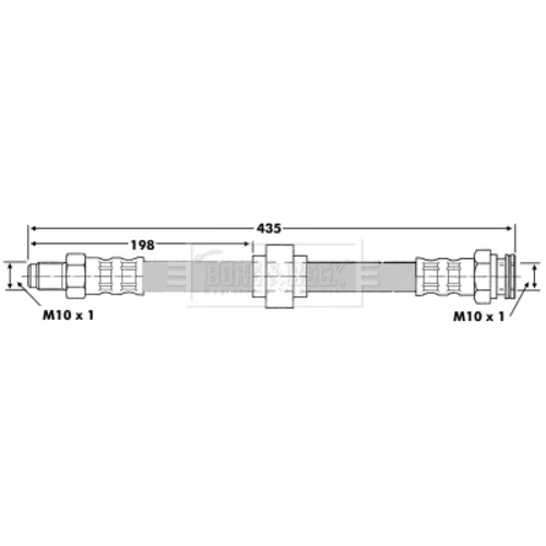 Brzdová hadica BORG & BECK BBH6066 - obr. 1