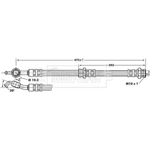 Brzdová hadica BORG & BECK BBH6726
