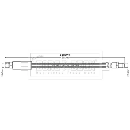 Brzdová hadica BORG & BECK BBH6919 - obr. 1