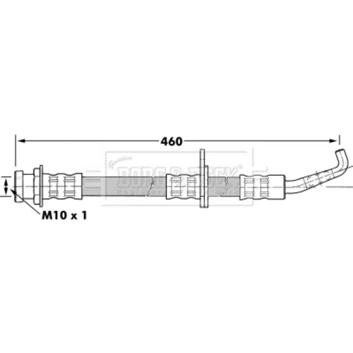 Brzdová hadica BORG & BECK BBH7263