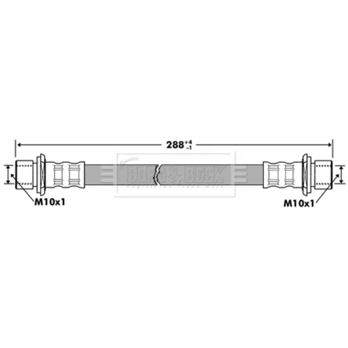 Brzdová hadica BORG & BECK BBH7283