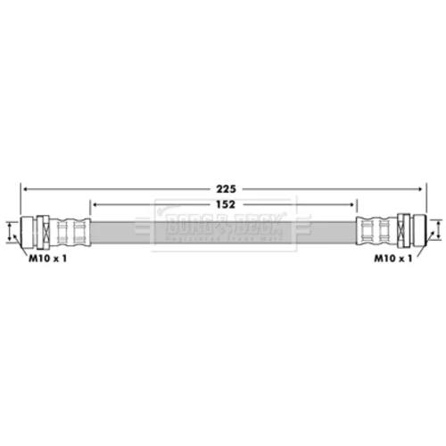Brzdová hadica BORG & BECK BBH7353