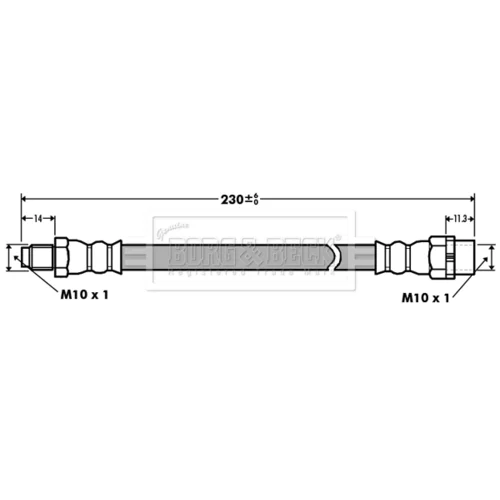 Brzdová hadica BORG & BECK BBH7398
