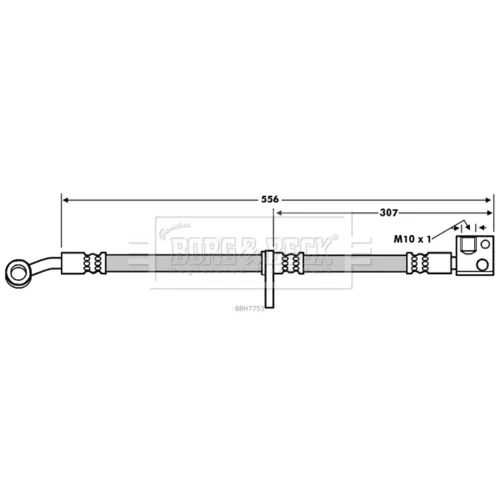Brzdová hadica BORG & BECK BBH7753