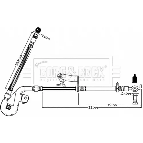 Brzdová hadica BORG & BECK BBH8191