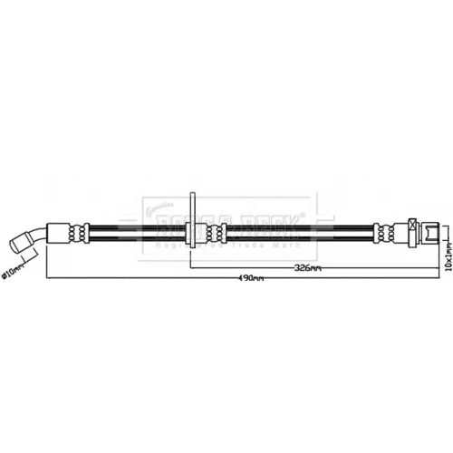 Brzdová hadica BORG & BECK BBH8250