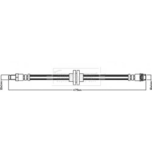 Brzdová hadica BORG & BECK BBH8595
