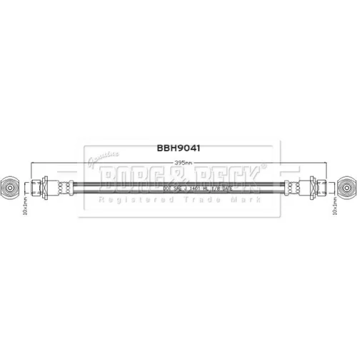 Brzdová hadica BORG & BECK BBH9041 - obr. 1