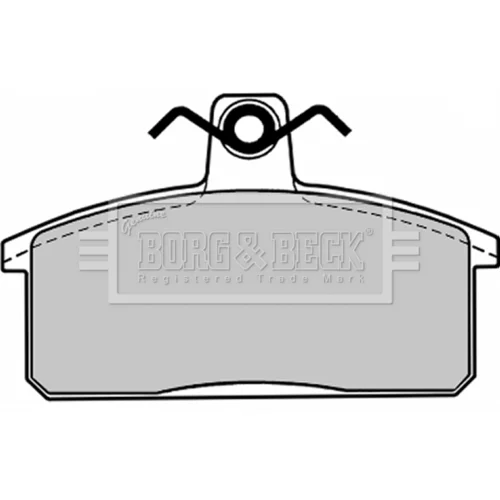 Sada brzdových platničiek kotúčovej brzdy BORG & BECK BBP1017 - obr. 1