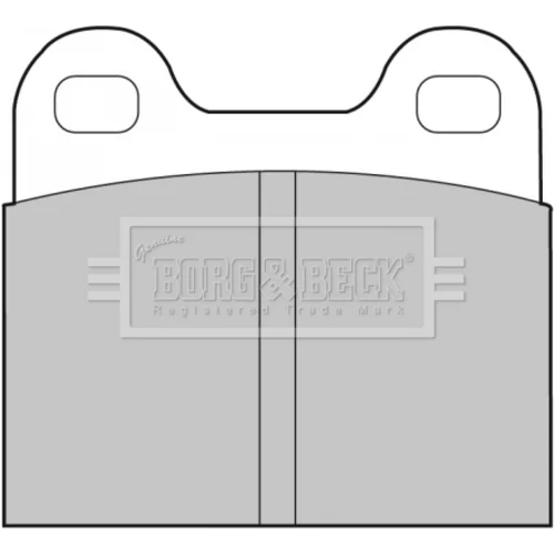 Sada brzdových platničiek kotúčovej brzdy BORG & BECK BBP1260