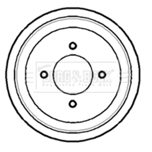Brzdový bubon BORG & BECK BBR7112
