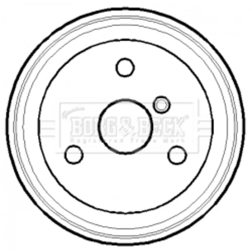 Brzdový bubon BORG & BECK BBR7118