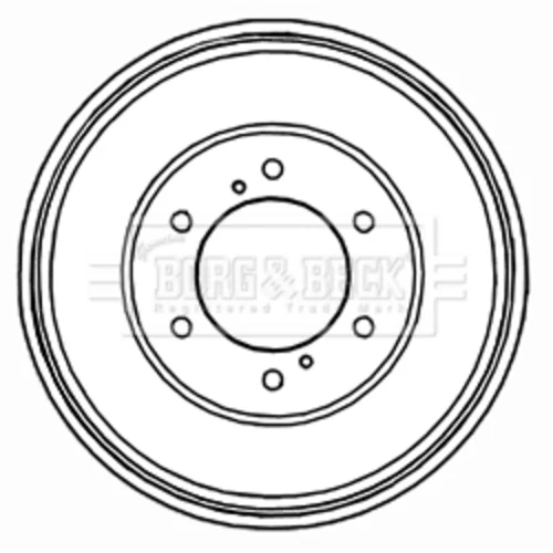 Brzdový bubon BORG & BECK BBR7200