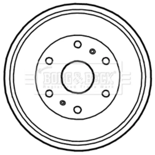 Brzdový bubon BORG & BECK BBR7234