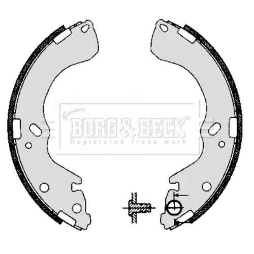 Sada brzdových čeľustí BORG & BECK BBS6277