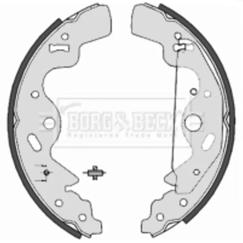 Sada brzdových čeľustí BORG & BECK BBS6357