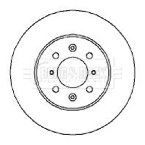 Brzdový kotúč BORG & BECK BBD4027