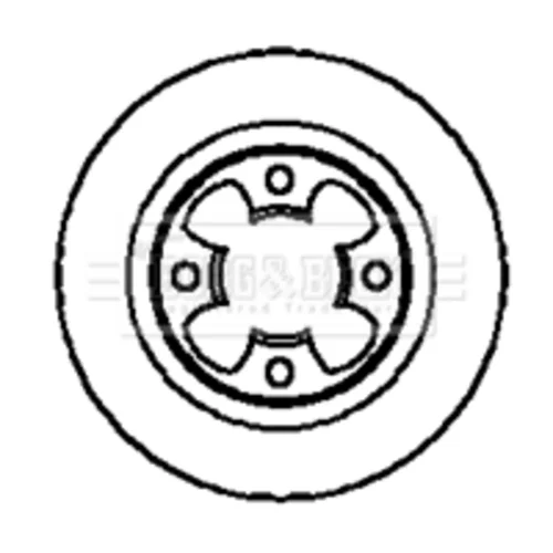 Brzdový kotúč BORG & BECK BBD4321