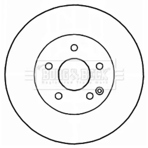 Brzdový kotúč BORG & BECK BBD4675